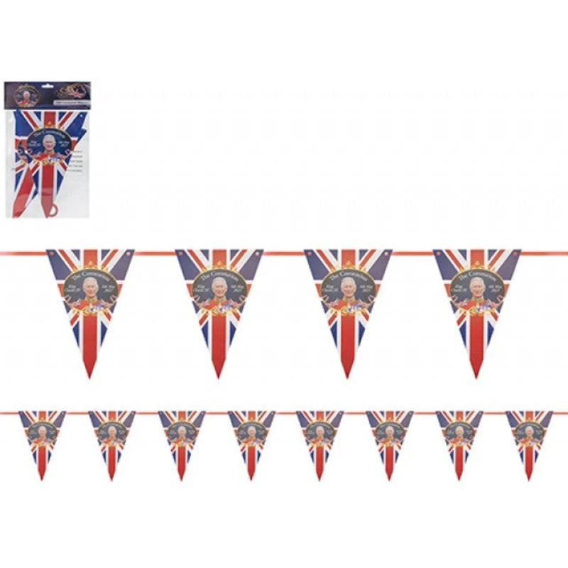 King Charles Coronation Card Bunting