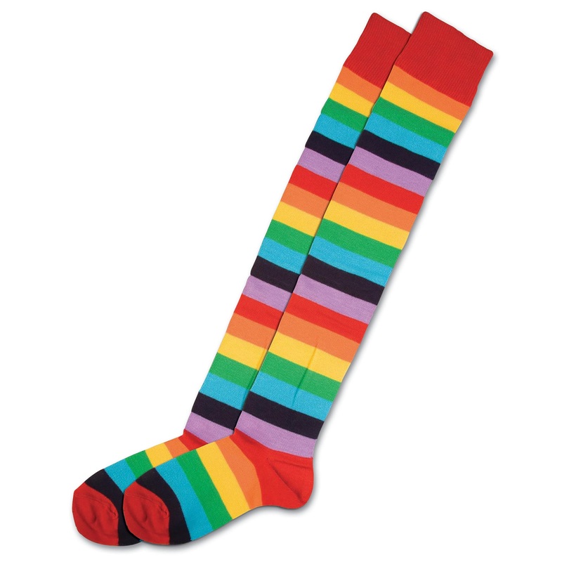 Rainbow Clown Socks