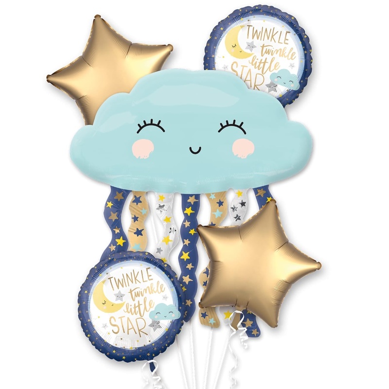 Baby Balloon Bouquet Twinkle Twinkle Little Star (5 piece)