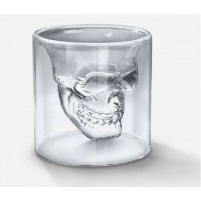Double Wall Skull Shot Glass 50ml (set of 2)