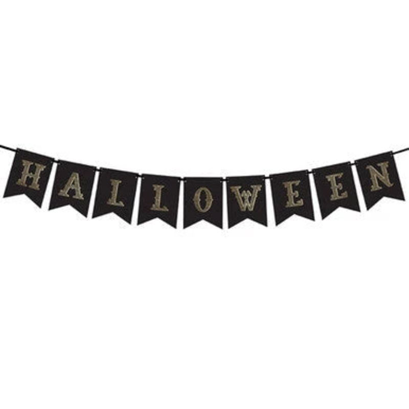Halloween Black Paper Garland