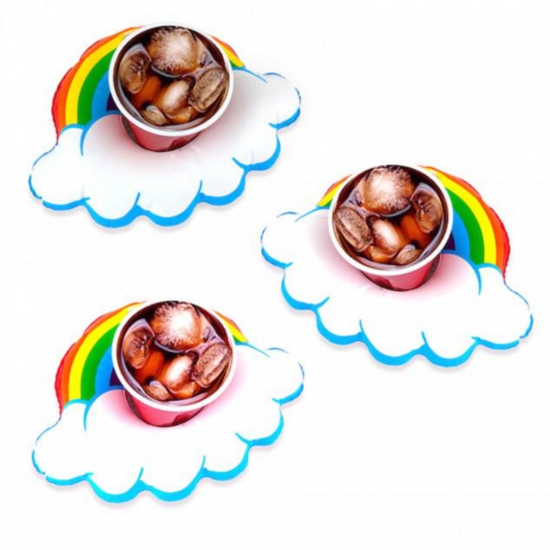 Happy Rainbow Beverage Pool Floats