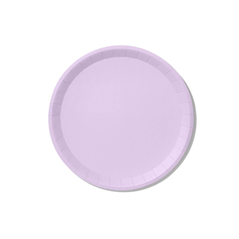 Lavender Large Paper Party Plates (10 per Pack)