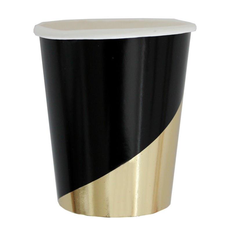 Noir Black Party Cups 9 oz.