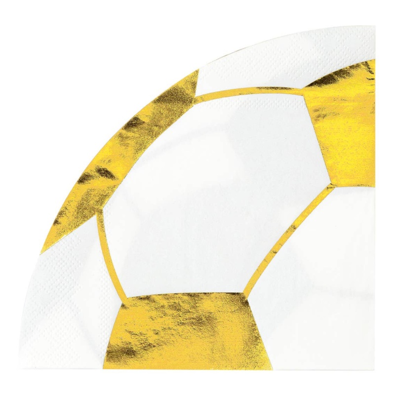 Party Champions Soccer Ball Napkins - 16 Pack