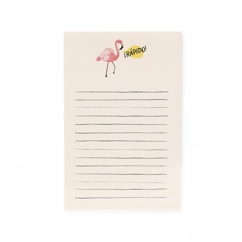 Rapido Flamingo Notepad