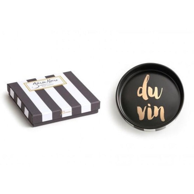 soire noire wine bottle coaster