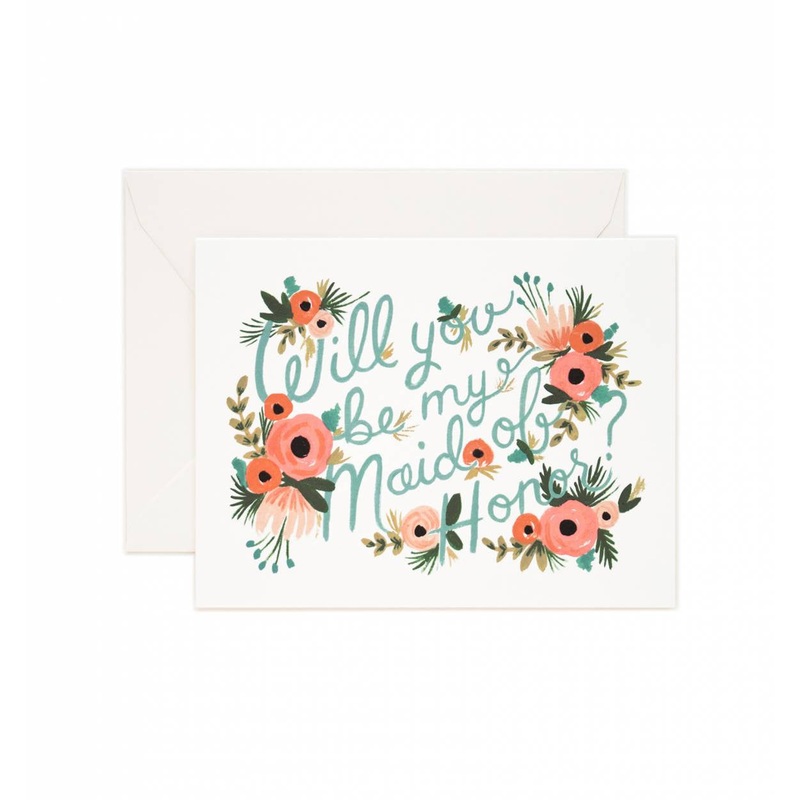 Will you be my Maid of Honor Greeting Card