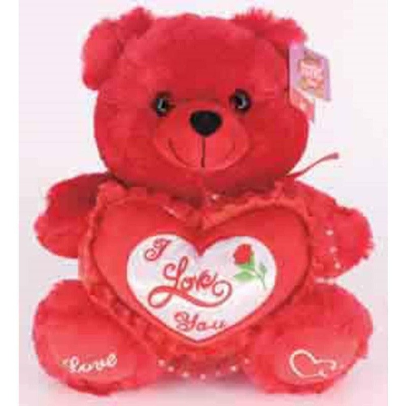 13in Red Bear I Love You