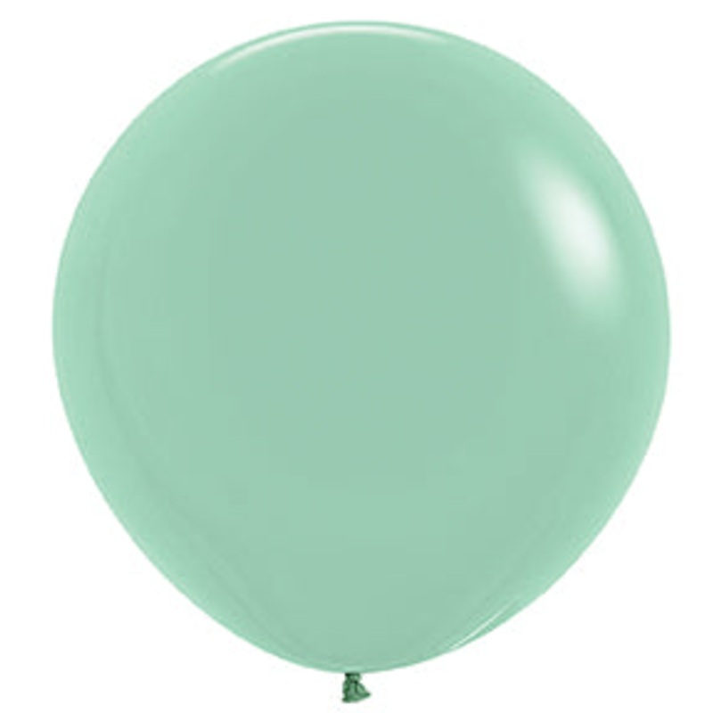 24 inch Sempertex Pastel Dusk Green Tea Latex Balloons 10ct