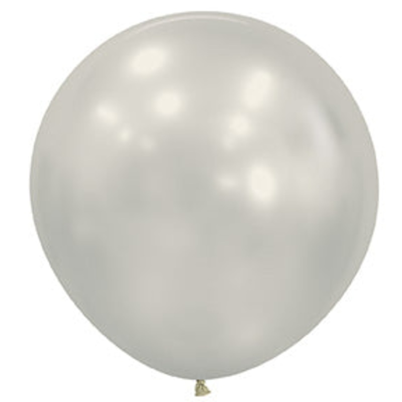 24 inch Sempertex Silk Oyster White Latex Balloons 10 ct