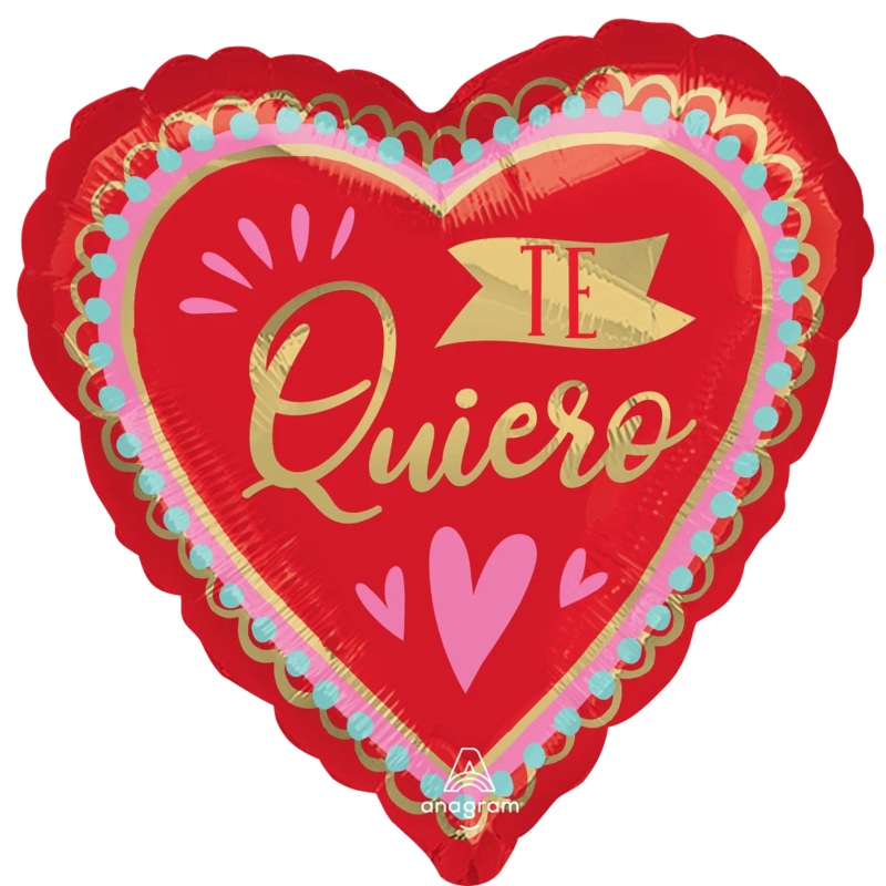 Anagram Valentines Day Te Quiero 17 inch Foil Balloon 1ct