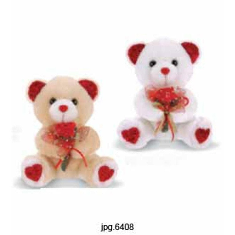 Rose Bear W-Light 7in 2 Asst