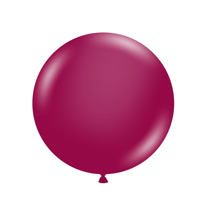 Tuftex Crystal Burgundy 17 inch Latex Balloons 25ct