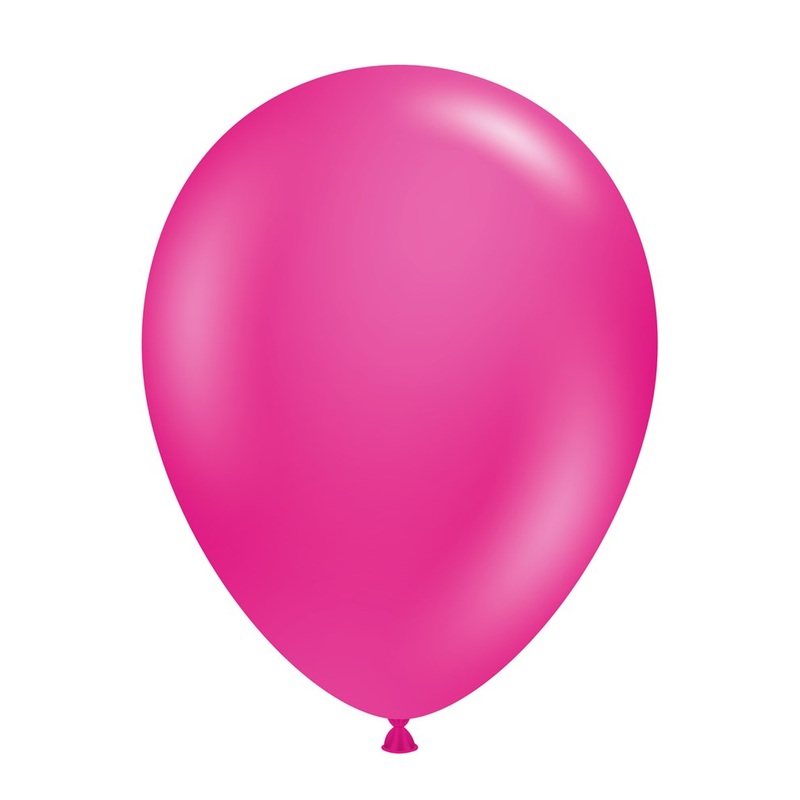 Tuftex Hot Pink 5 inch Latex Balloons 50ct
