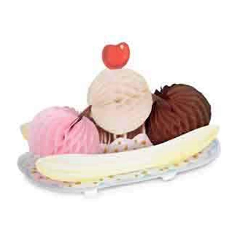 50s Rock and Roll Tissue Banana Split