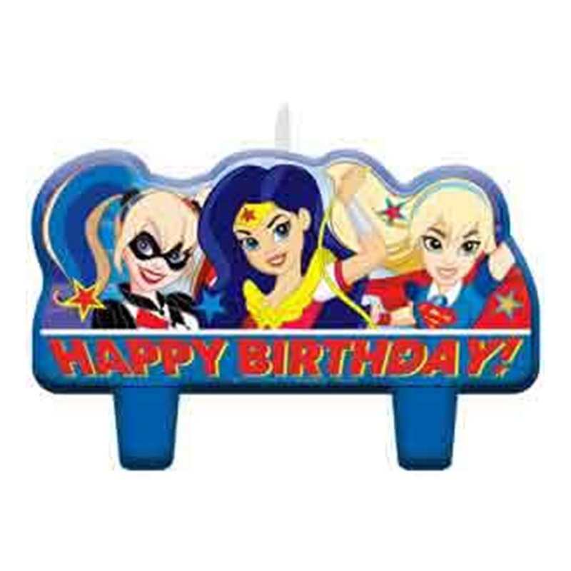 DC Super Hero Girls Candle 4ct