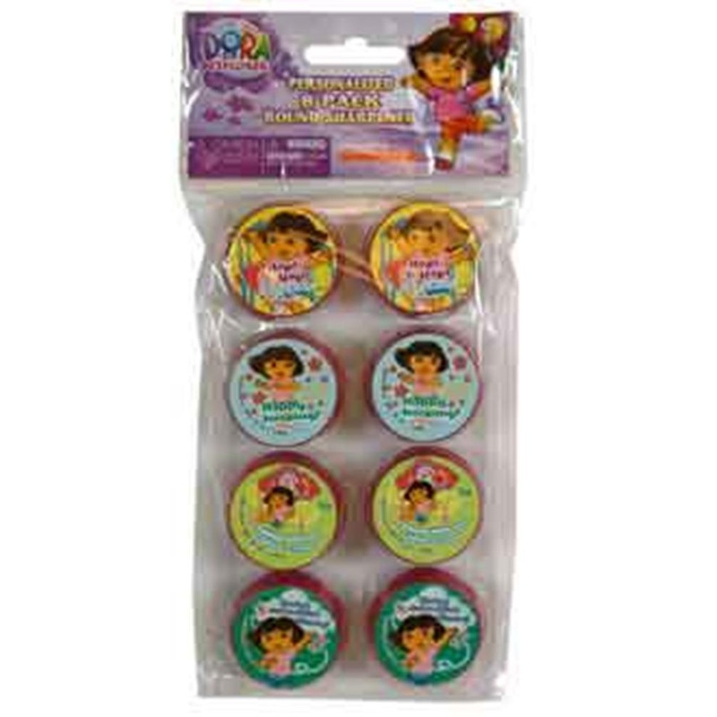 Dora 8Pk Round Sharpeners