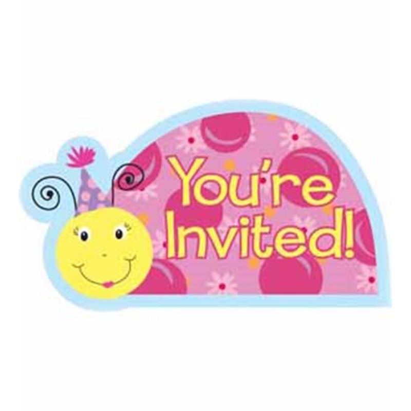 Lil Lady Bug Inviteite 8ct