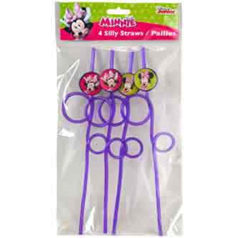 Minnie Twisted Straw 4ct