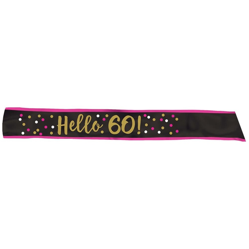 Pink-Gold 60 Fabric Sash