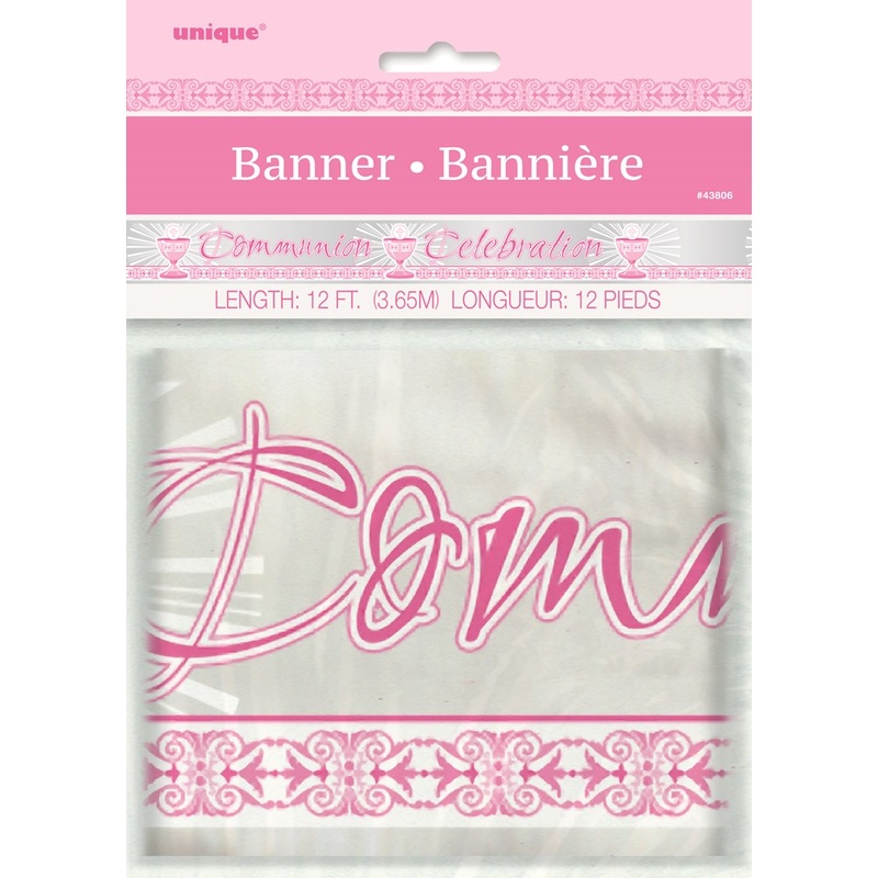 Rad Cross Banner 12ft - Pink Cm