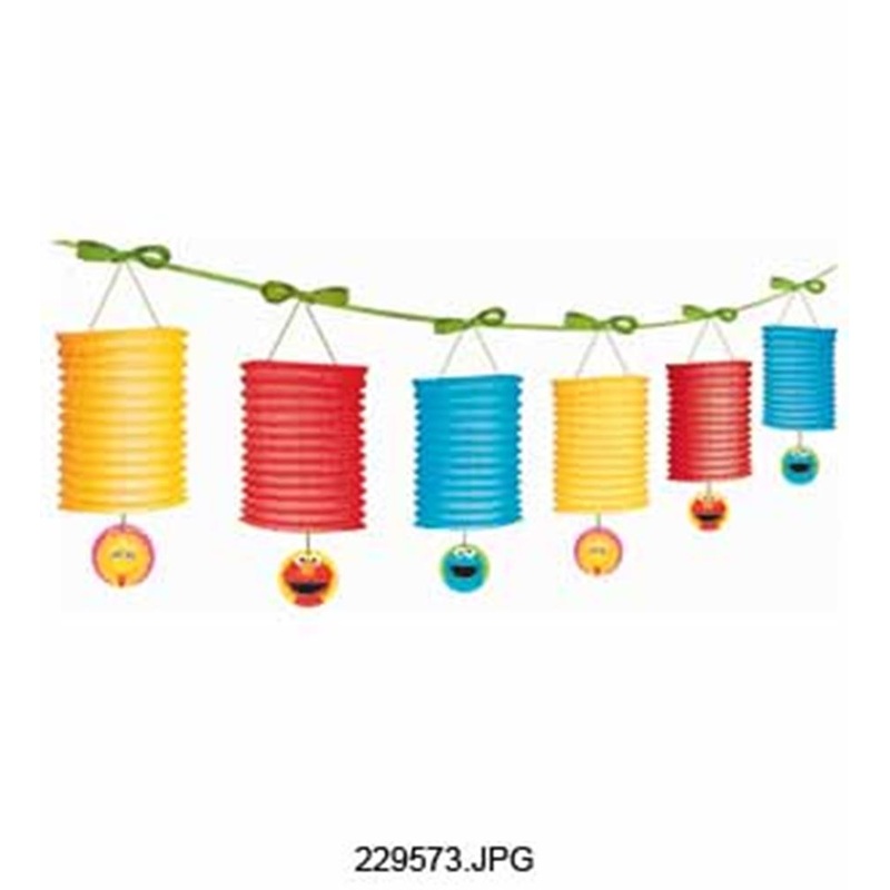 Sesame 1 St Paper Lantern Garland 12ft