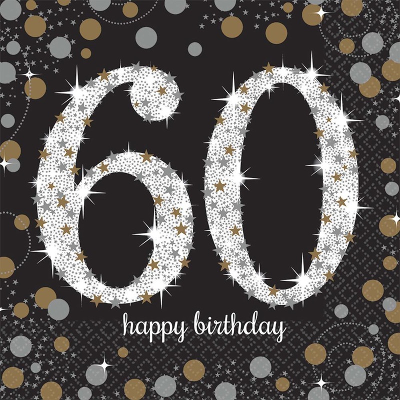 Sparkling Celebration 60 Napkin (L) 16ct