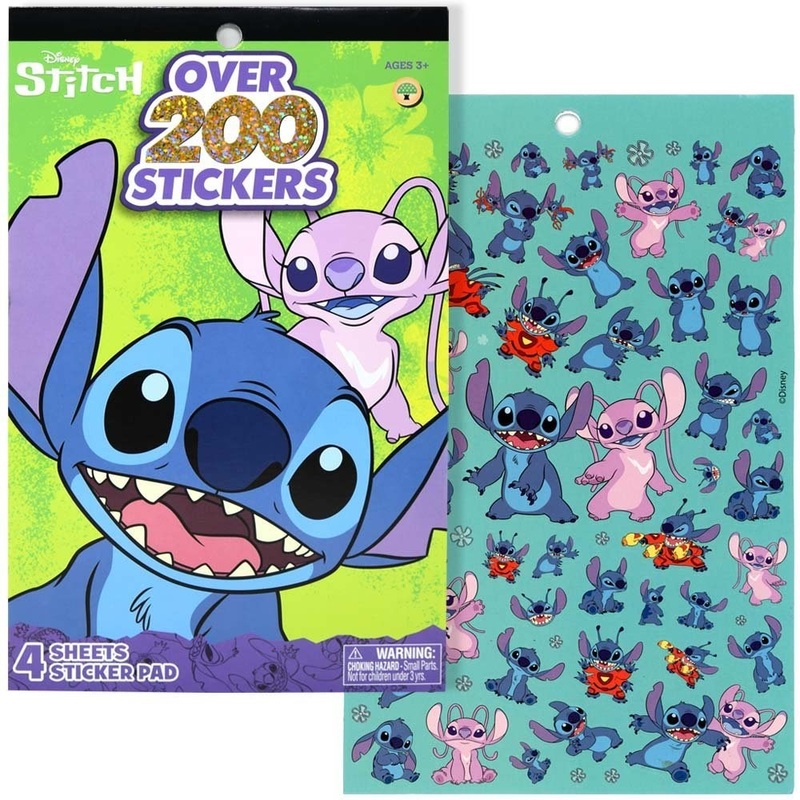Stitch 4 Sheet Foil Cover Sticker Pad 200ct