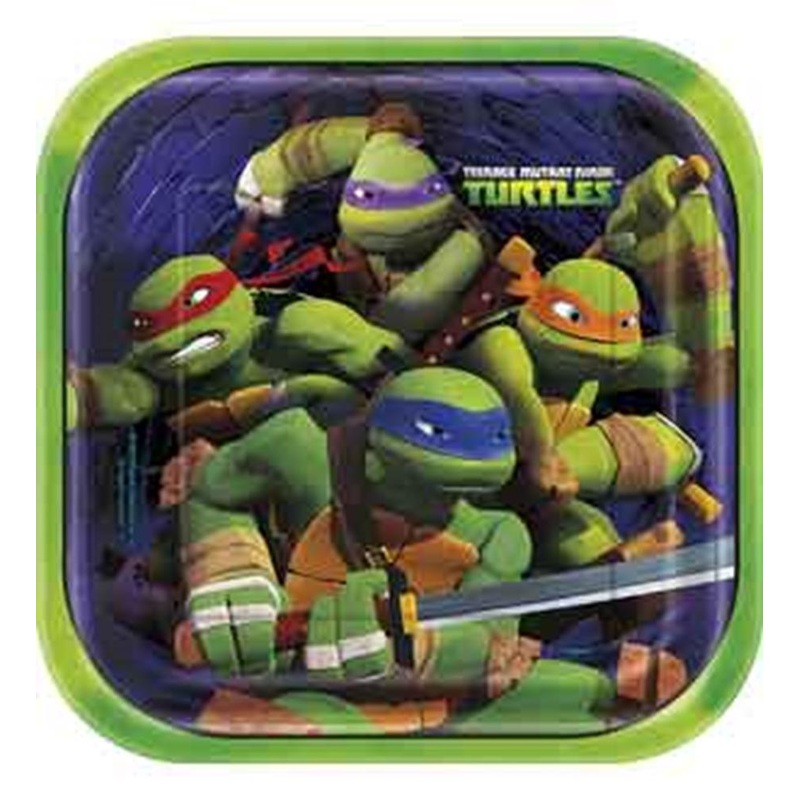 Teenage Mutant Ninja Plate (L) 8ct