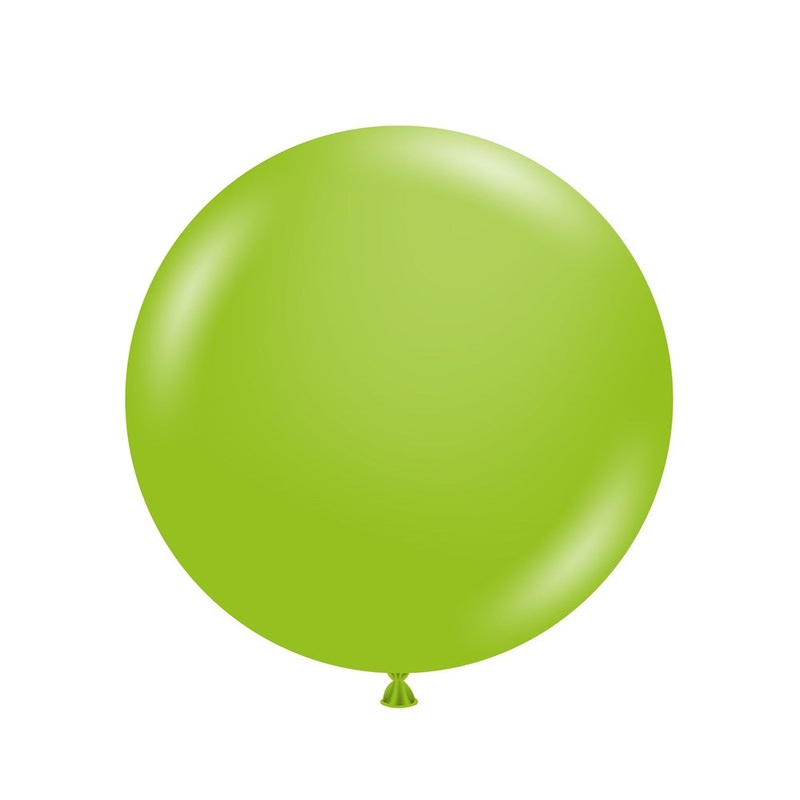 Tuftex Lime Green 17 inch Latex Balloons 25ct