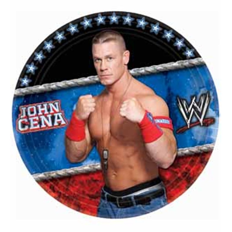 World Wrestling Plate (L) 8ct