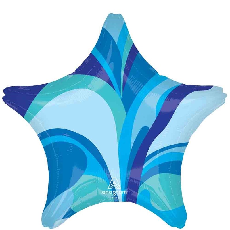 Anagram 17 inch Vibrant Blue Round Foil Balloon
