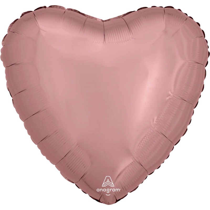 Anagram 28 inch Rose Gold Heart Foil Balloon