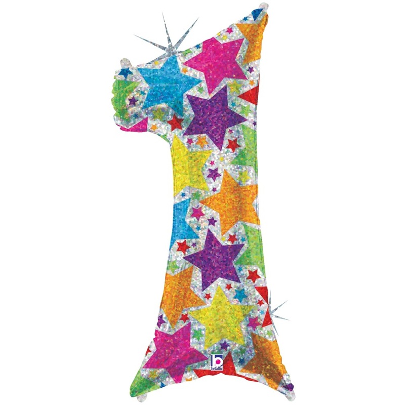 Betallic Number 1 34 inch Designer Shape 1ct