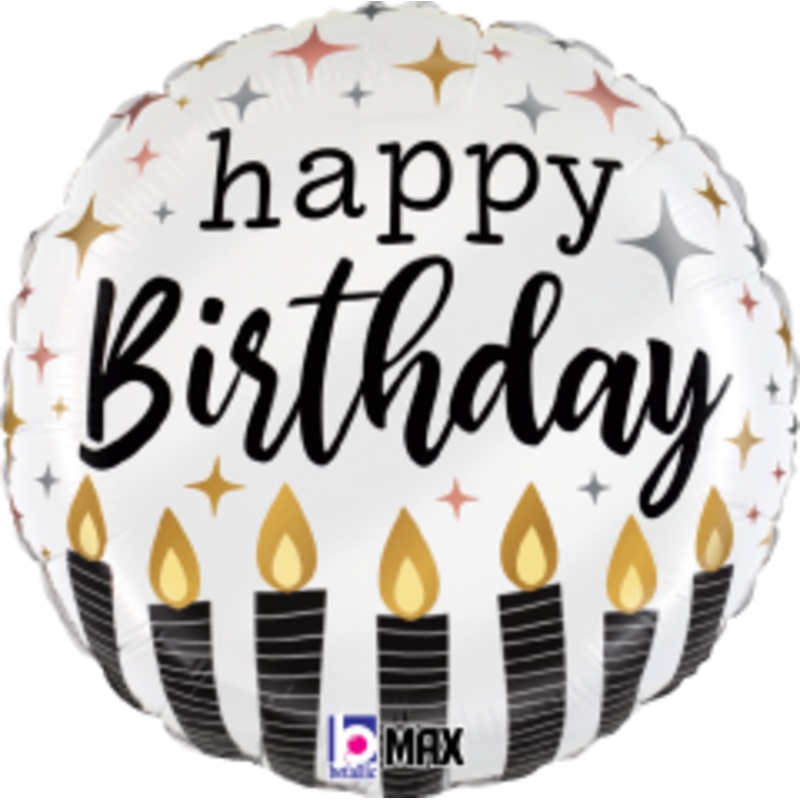 Betallic Satin Metallic Birthday Candles 18 inch MAX Float Packaged 1ct