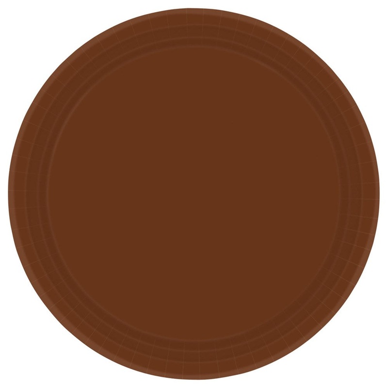 Brown Plate (L) 24ct