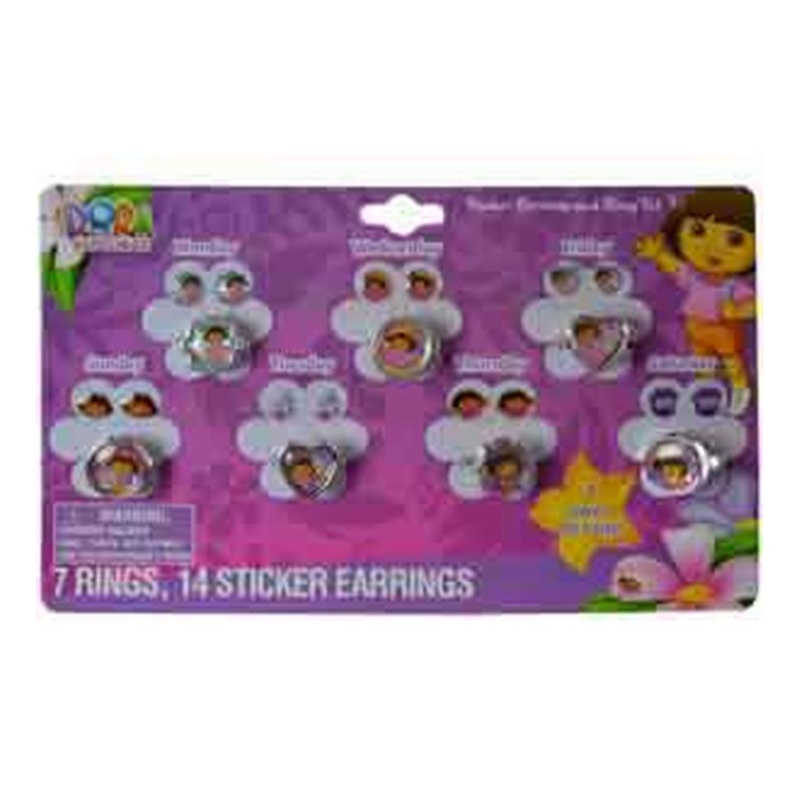 Dora 7 Day Ring and Earring Set