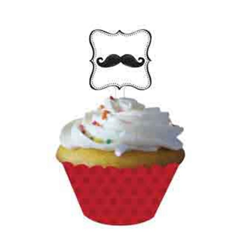 Mustache Madness Cupcake Wrapper - Pick