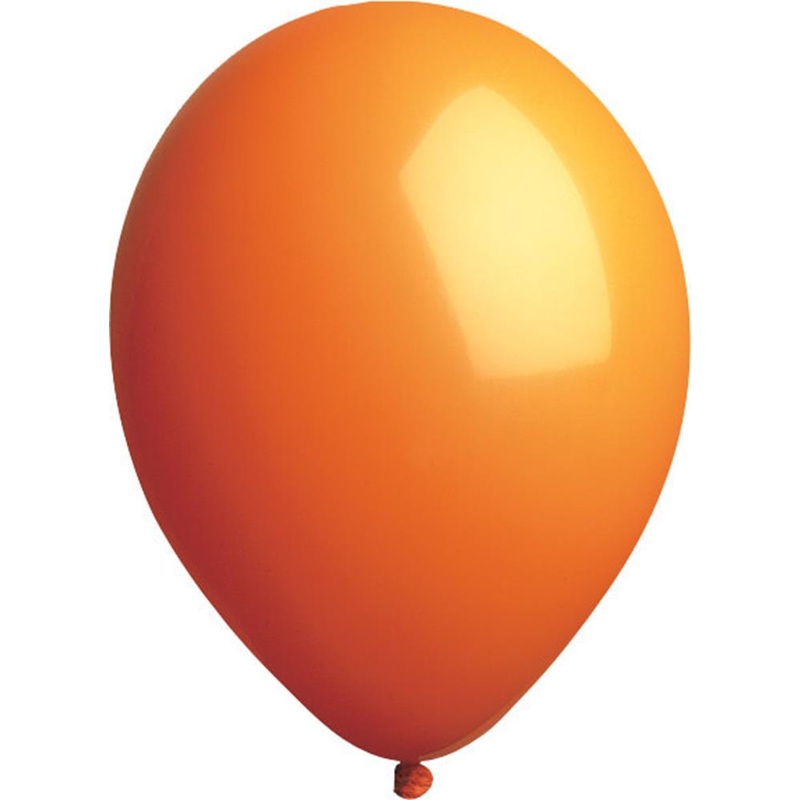 Payaso Latex Balloon 12In 100ct - Sunburst Orange