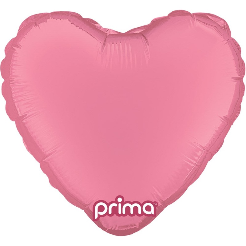Prima  Light Pink Heart 9 inch Foil Balloon 6ct