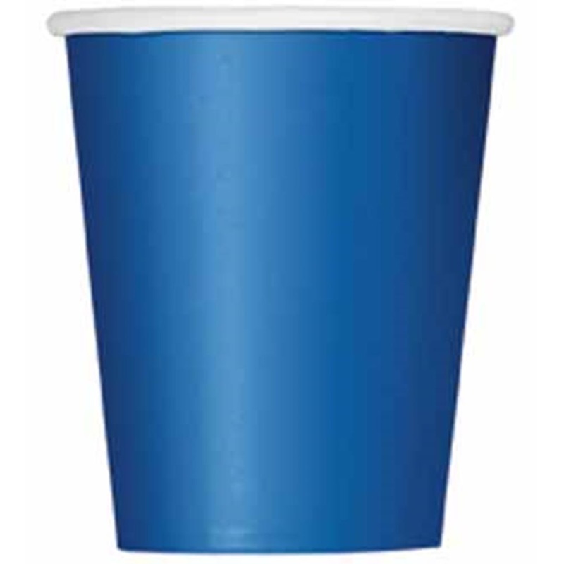 Royal Blue Paper Cup 9 ounce 14ct
