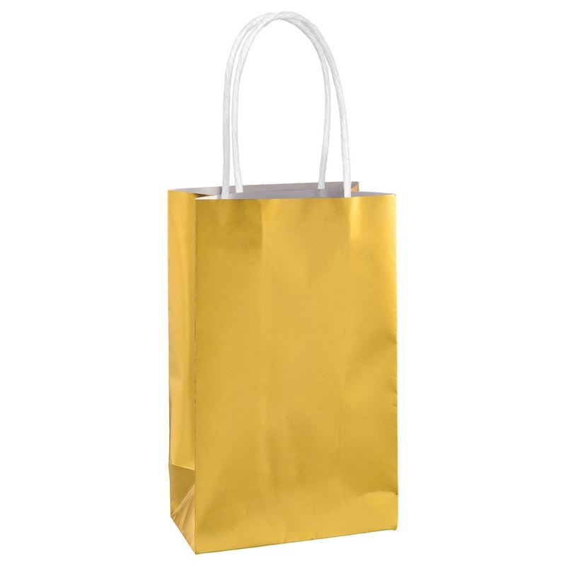 Small Paper Bag Gold 1ct