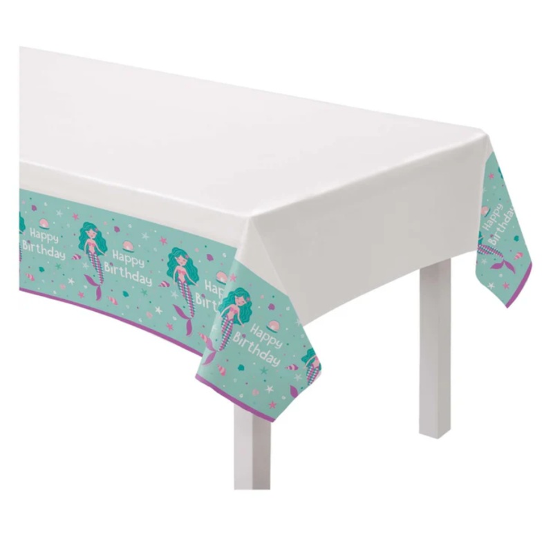Tablecover Plastic Bday Mermaid