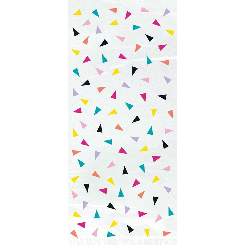 Trngl Confetti Birthday Cello Bag 5x11 20ct
