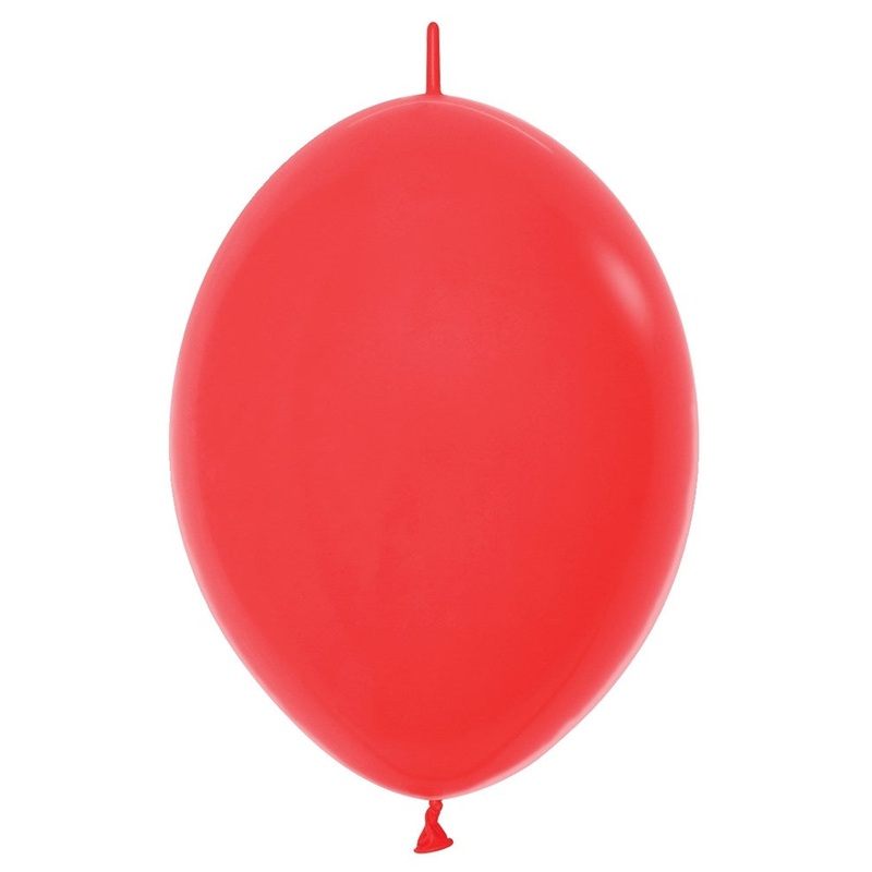 6 inch Sempertex Fashion Red Link-O-LOON 50ct