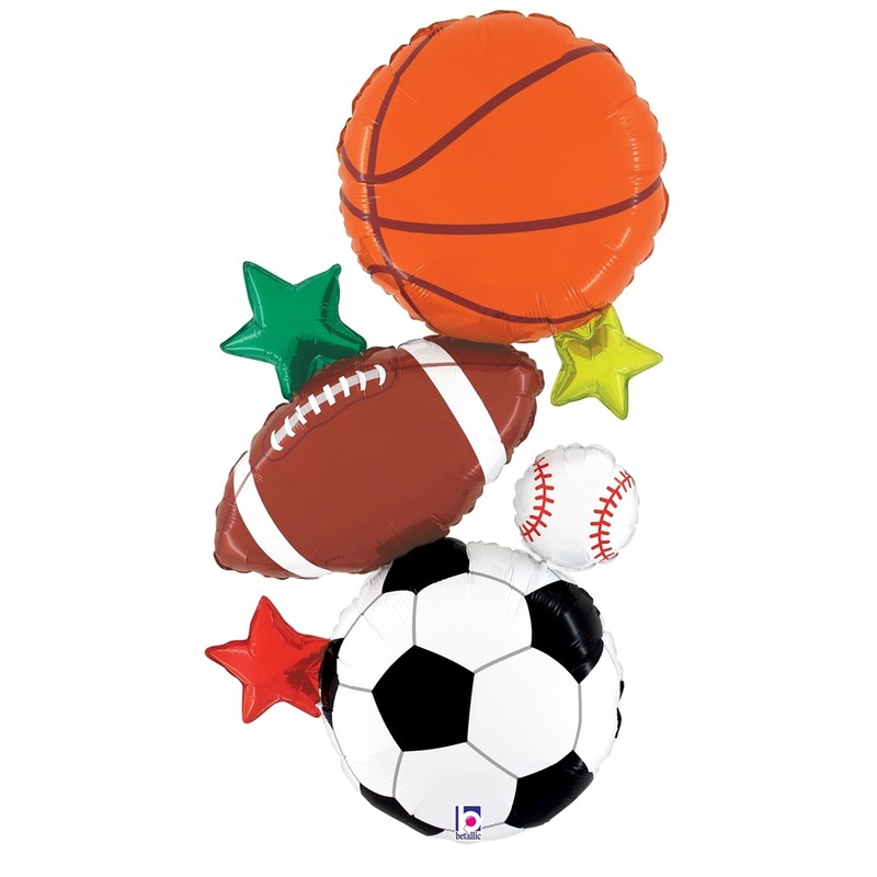 Betallic Multi-Sports Stacker 37 inch Foil Shape 1ct