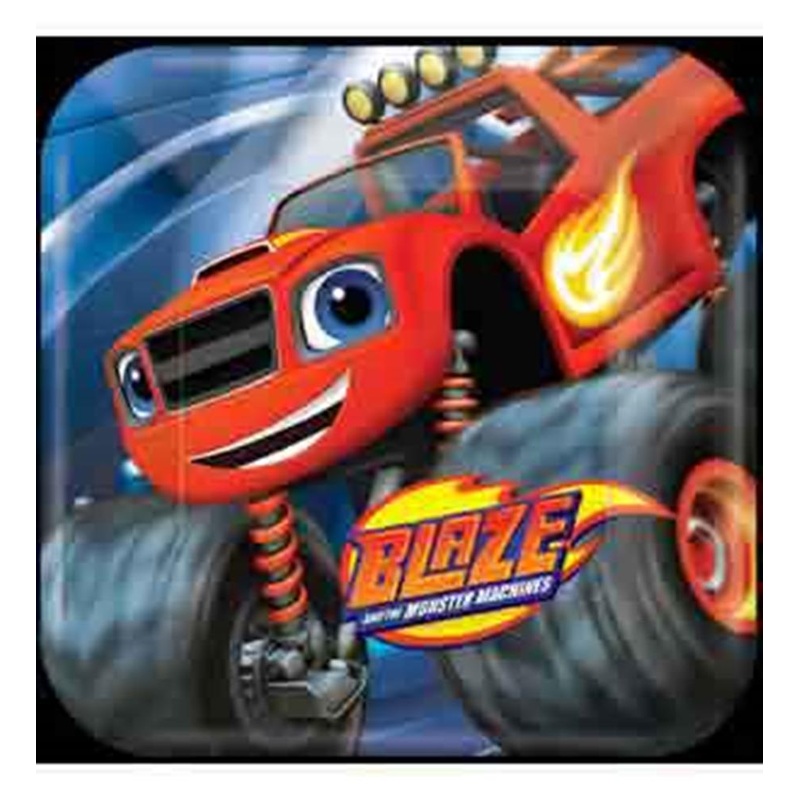 Blaze Monster Machines Plate (L) 8ct