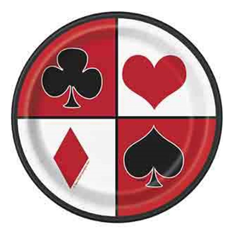 Casino Party Plate (S) 8ct