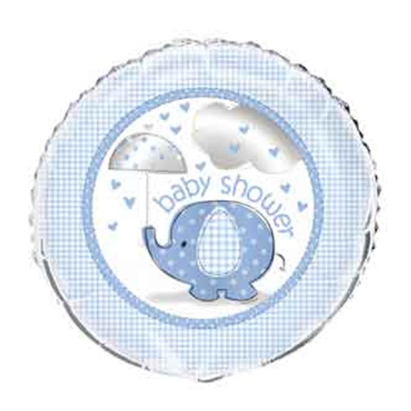 Foil Balloon 18in - Umbrellaphants Blue